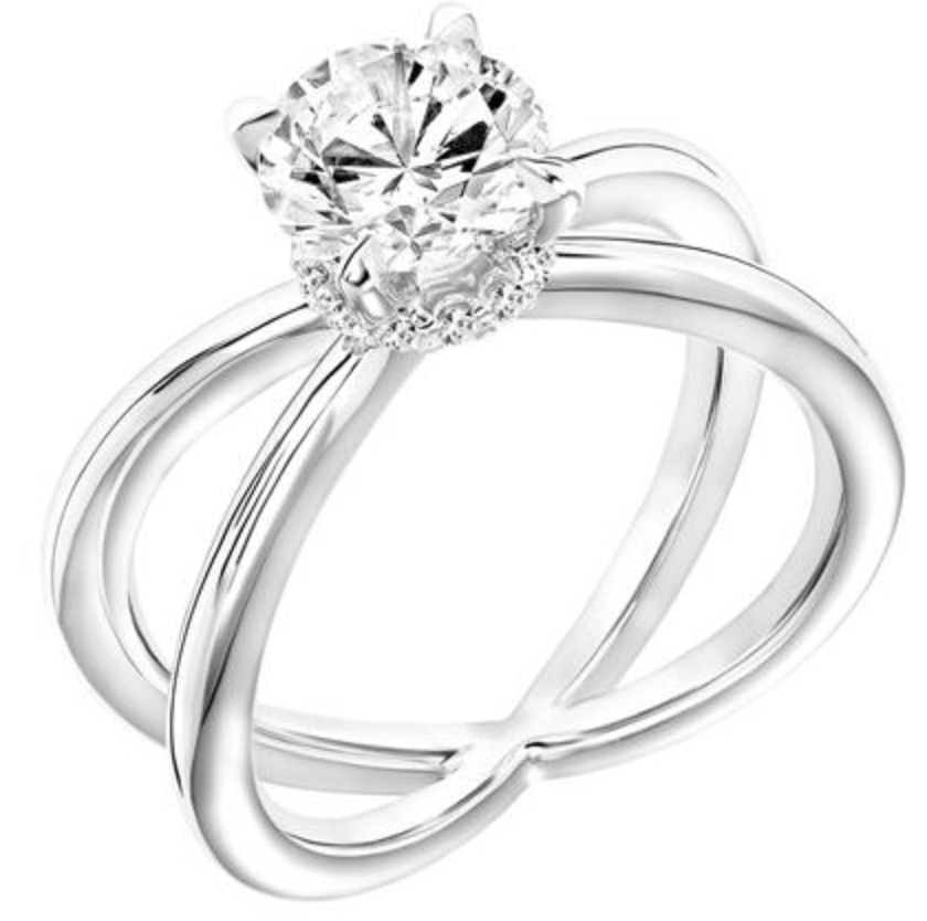 Hannah - White Gold Semi Diamond Ring
