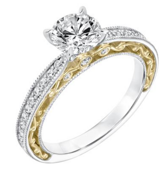 Katrina - 2-Tone Semi Diamond Ring