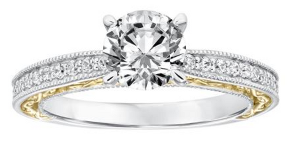 Katrina - 2-Tone Semi Diamond Ring