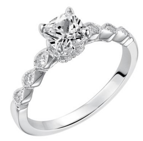 Kira - White Gold Semi Diamond Ring