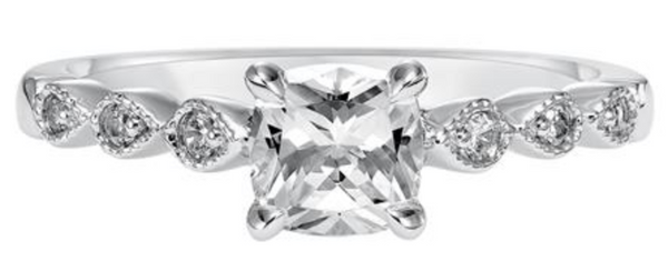 Kira - White Gold Semi Diamond Ring