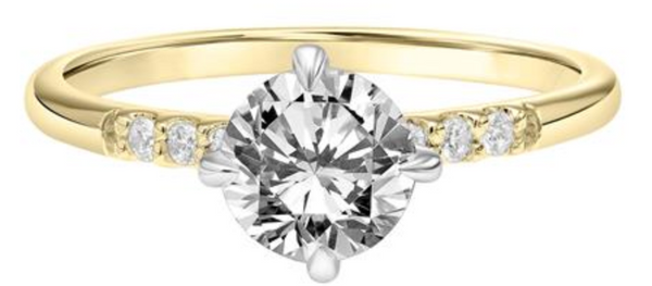 Alyson - 2-Tone Semi Diamond Ring
