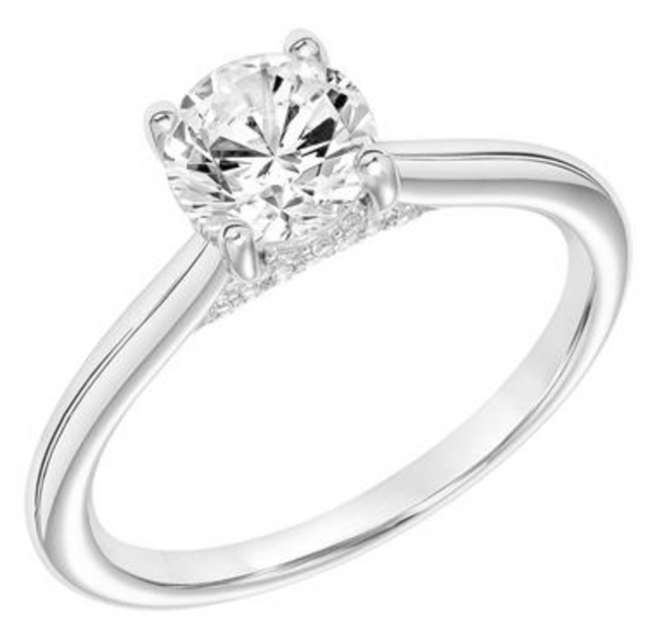 Sara - White Gold Semi Diamond Ring