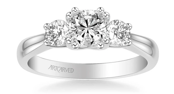 Amanda - Classic Three Stone Diamond Engagement Ring