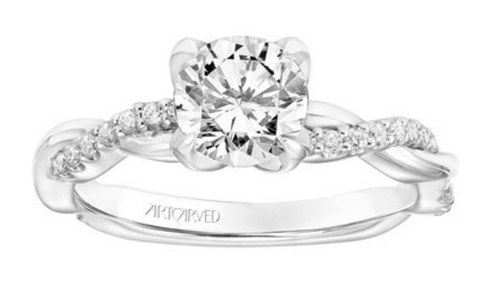 Daffodil - Floral Inspired Diamond Engagement Ring