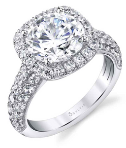 Halo Engagement Ring