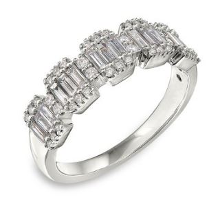 14-Karat White Gold Diamond Ring